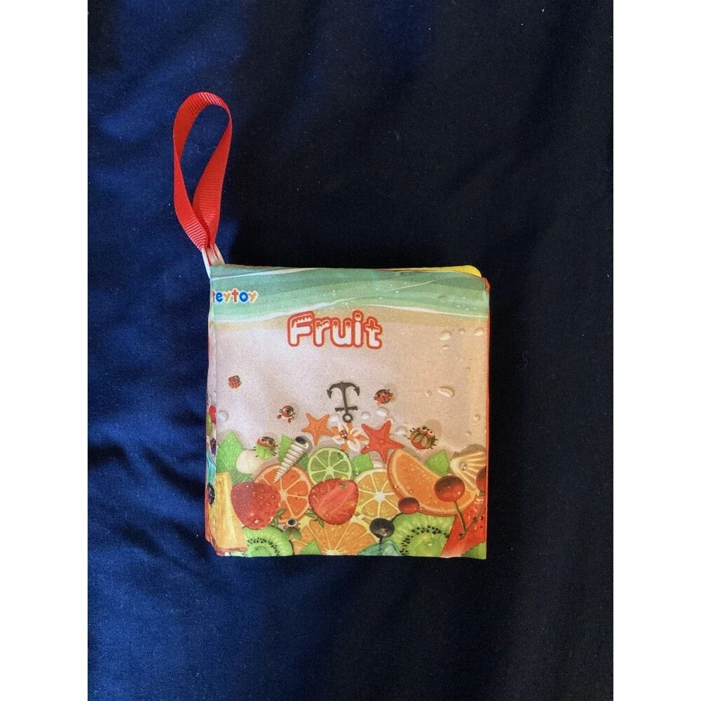 Teytoy Baby Soft Cloth 6 Books Educational Activity Crinkle Rattle Squeak